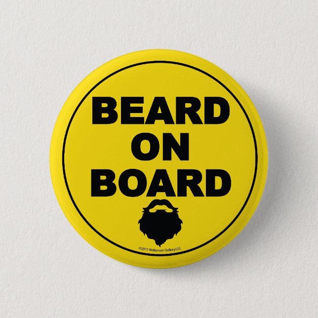Beard on Board Button (Front)