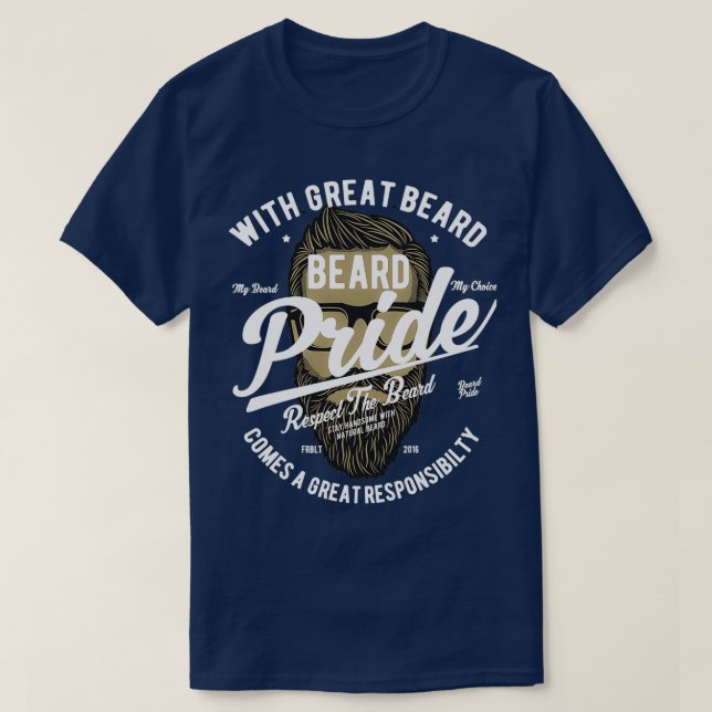 Beard Pride 2 4 T-Shirt (Design Front)