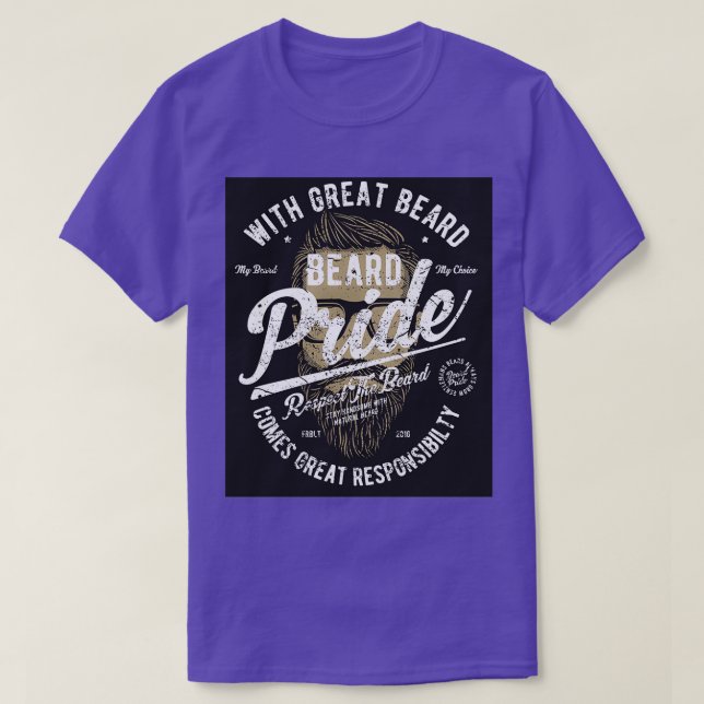 Beard Pride 2 T-Shirt (Design Front)