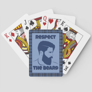 Beard Respect Playing Card