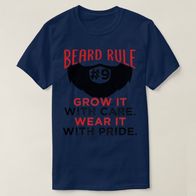 Beard Rule 9 3 T-Shirt (Design Front)