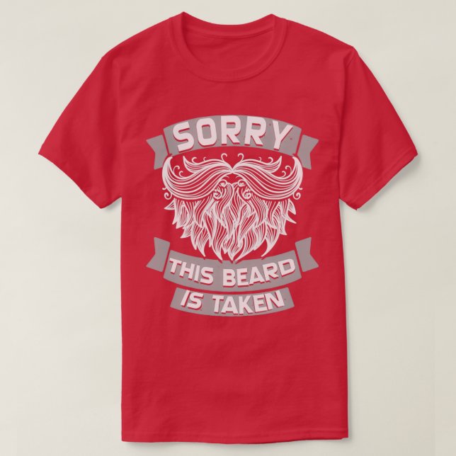 Beard World Beard Day Funny Beard And Moustache T-Shirt (Design Front)