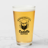 Bearded Bald Guys Cuddle Better Funny Mens Gift   