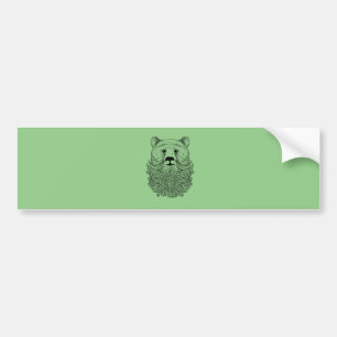 Bearded Bear Product Bumper Sticker