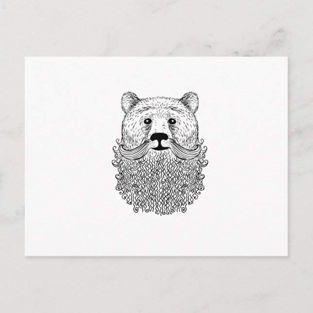 Bearded Bear Product Postcard (Front)