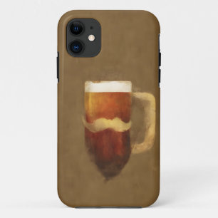 Bearded Beer Mug Artistic T-Shirt iPhone 11 Case