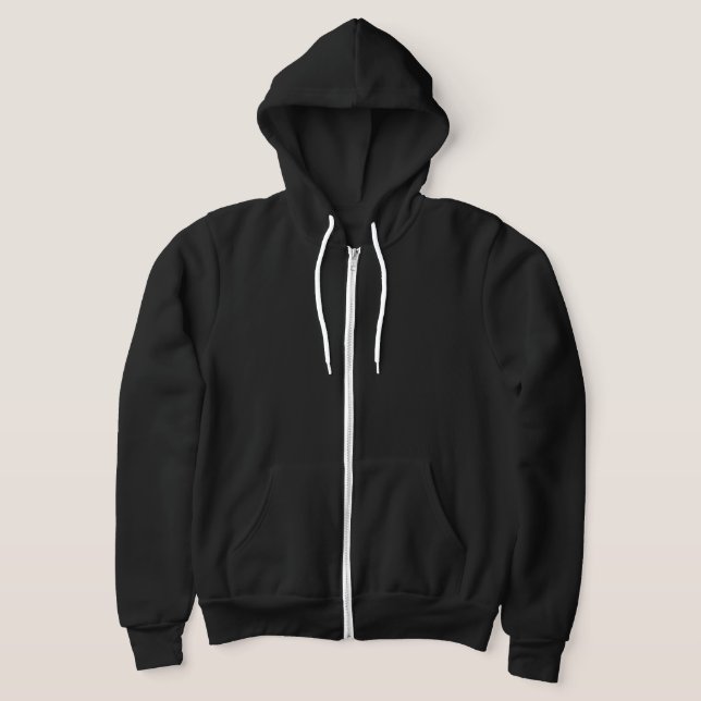 Bearded Birding Bearded Bird Zipper Hoodie (Laydown)