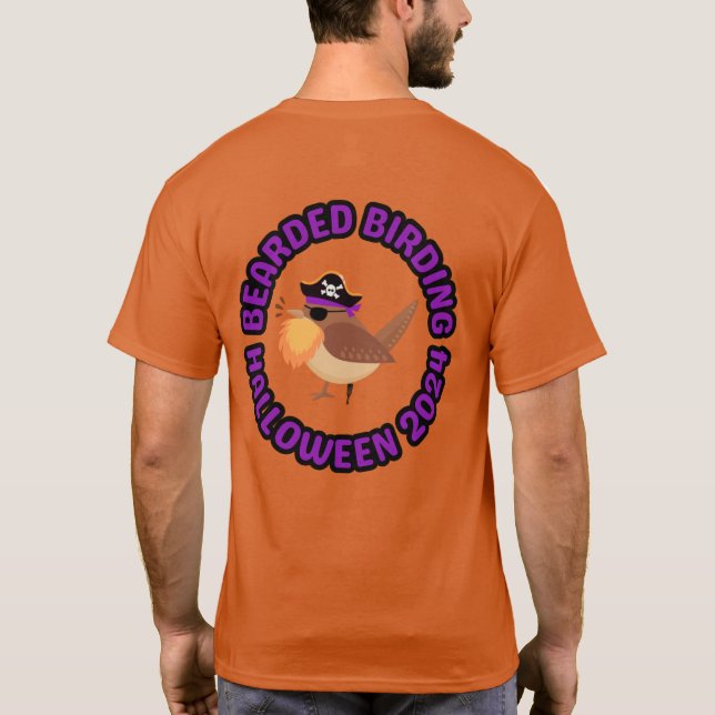 Bearded Birding Halloween 2024 T-Shirt (Back)