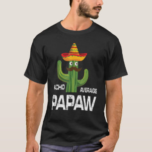 Bearded Cactus Man Face Cinco De Mayo Nacho Averag T-Shirt