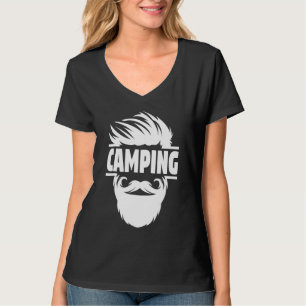 Bearded Camping Campfire T-Shirt