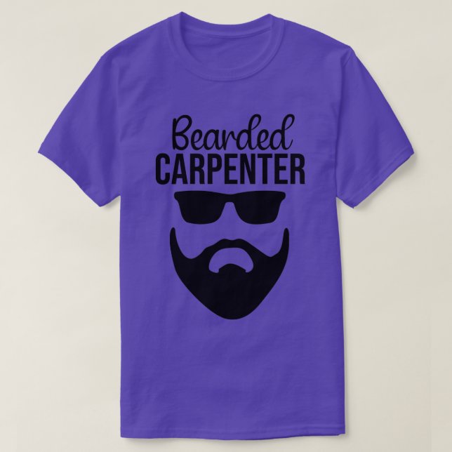 Bearded Carpenter Funny Beard Lovers Gift 1 T-Shirt (Design Front)