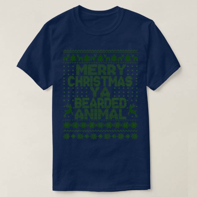 BEARDED CHRISTMAS Classic TShirt (Design Front)