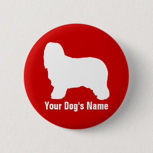 Bearded Collie ビアデッド・コリー 6 Cm Round Badge
