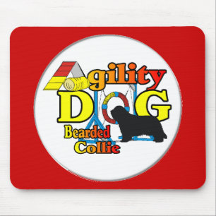 Bearded Collie Agility Gifts Mouse Mat