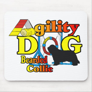 Bearded Collie Agility Gifts Mouse Mat