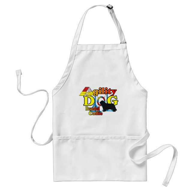 Bearded Collie Agility Gifts Standard Apron (Front)