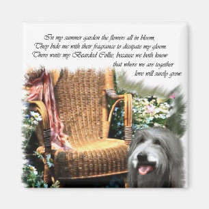 Bearded Collie Art Gifts Magnet