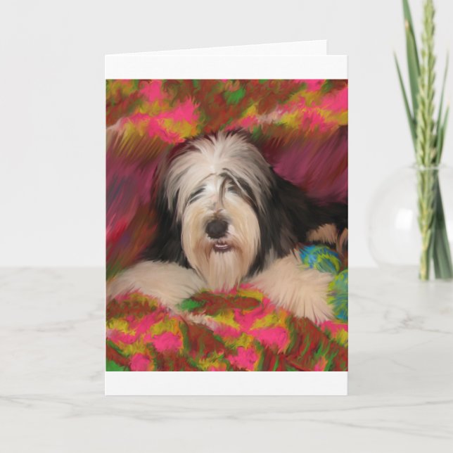 Bearded Collie Card (Front)