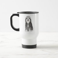 Bearded Collie Cartoon Dog