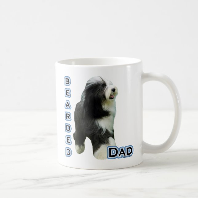 Bearded Collie Dad 4 Coffee Mug (Right)