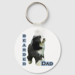 Bearded Collie Dad 4 - Keychain