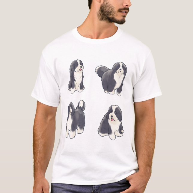 Bearded collie dog Magic T-Shirt (Front)