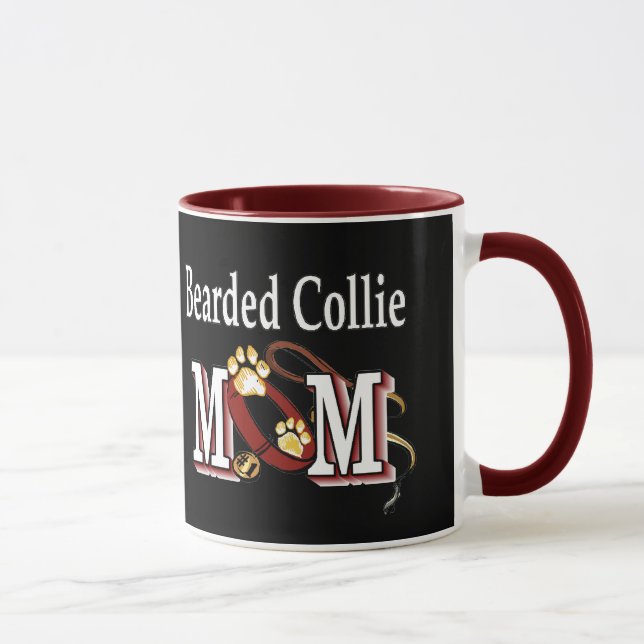Bearded Collie Dog MOM Mug (Right)