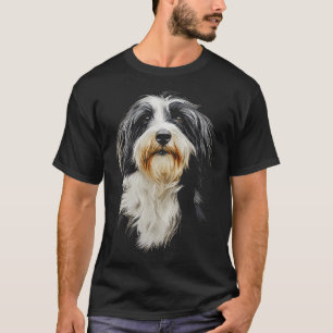Bearded Collie Dog Motif Pet Bearded Collie T-Shirt