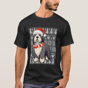 Bearded Collie Dog Santa Hat Men Women Kids Ugly C T-Shirt