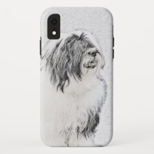 Bearded Collie Drawing - Cute Original Dog Art iPhone XR Case