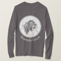 Bearded Collie Drawing - Cute Original Dog Art