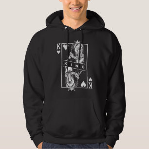 Bearded Collie King Of Hearts Beardie Dog  Pop Hoodie