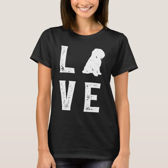 Bearded Collie Love T-Shirt (Front)