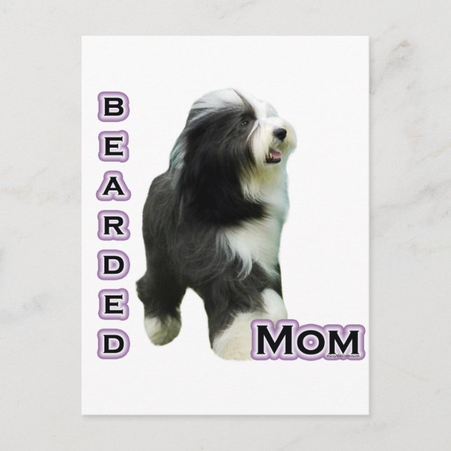 Bearded Collie Mum 4 Postcard (Front)