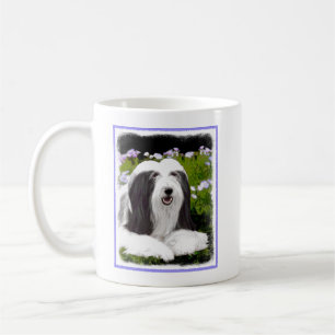 Bearded Collie Painting - Cute Original Dog Art Coffee Mug