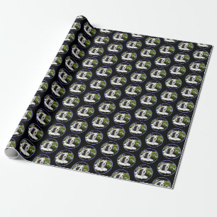 Bearded Collie Painting - Cute Original Dog Art Wrapping Paper