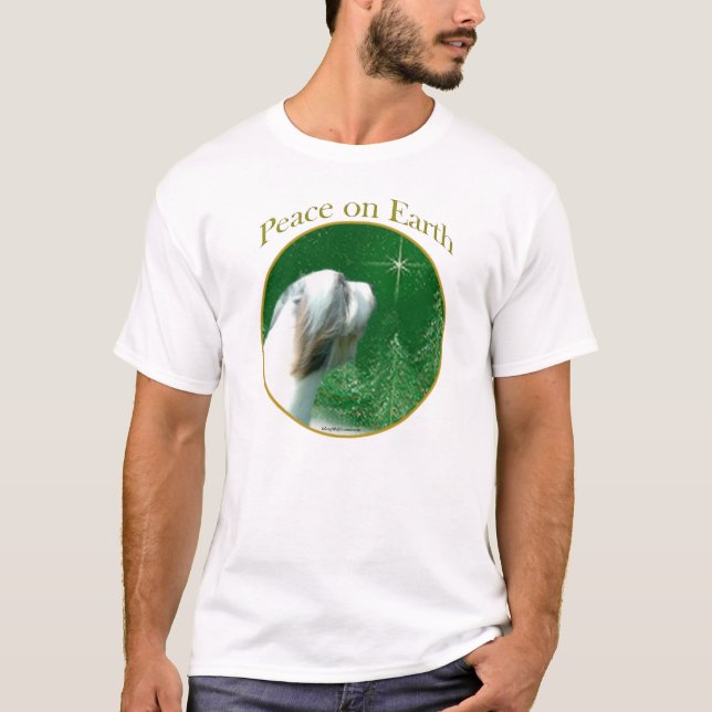 Bearded Collie Peace T-Shirt (Front)