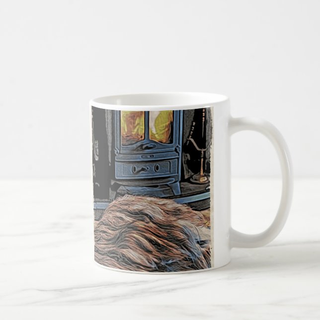 Bearded Collie Rug Mug (Right)