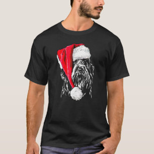 Bearded Collie Santa Christmas Dog Mum Present T-Shirt