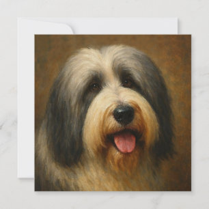 Bearded Collie Thank You Card
