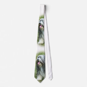 bearded collie Tie