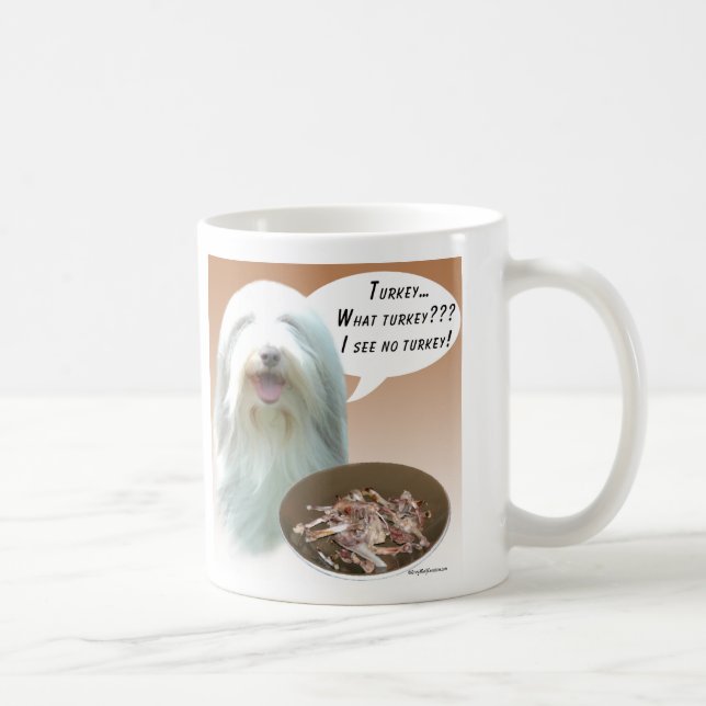 Bearded Collie Turkey Coffee Mug (Right)