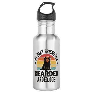 Bearded Collie Vintage Sunset Dog Lover Design_1 532 Ml Water Bottle