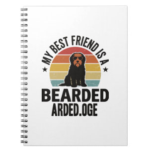 Bearded Collie Vintage Sunset Dog Lover Design_1 Notebook