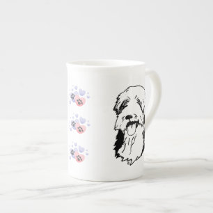 Bearded Collies Bone China Mug