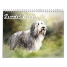 Bearded Collies Calendar, any year