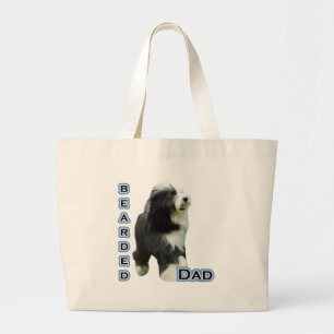 Bearded Dad 4 Large Tote Bag
