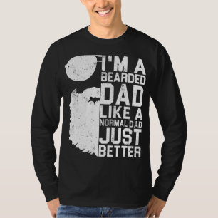 Bearded Dad Funny Beard Humour Father's Day Gift I T-Shirt