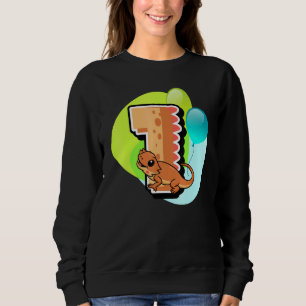 Bearded Dragon 1st Birthday Reptile Animal Graphi Sweatshirt