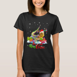 Bearded Dragon Animal Merry Christmas Party Family T-Shirt